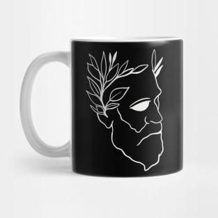 Abstract Philosophy Guy With Laurels - Philosopher (Socrates, Plato, Aristotle) Mug